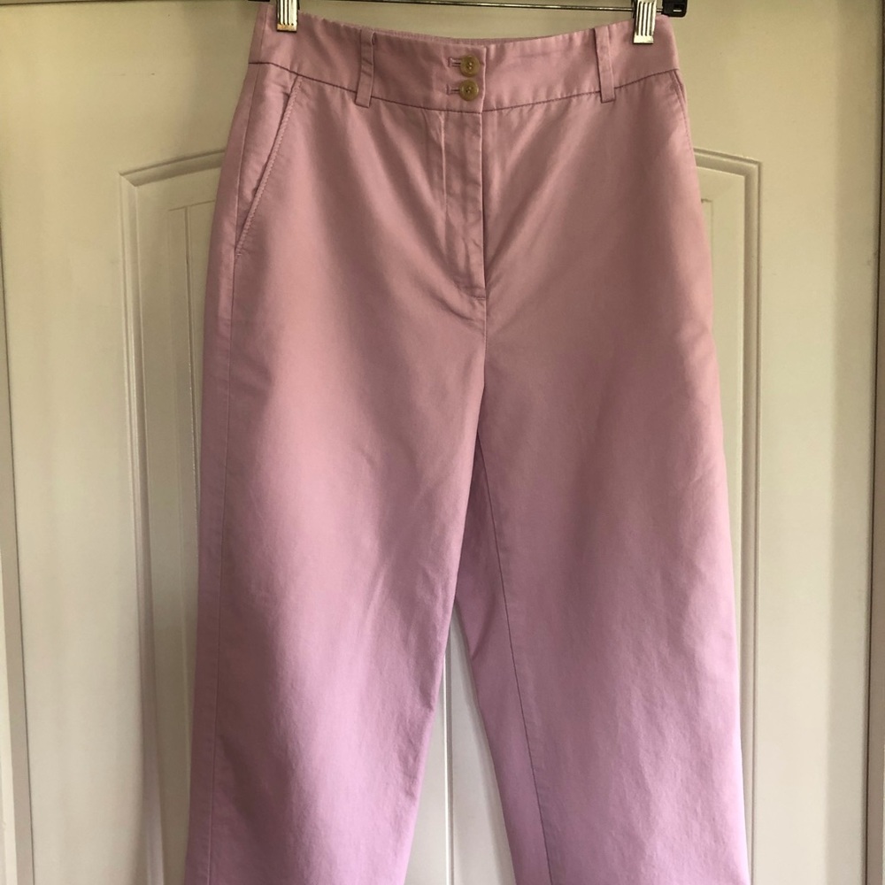 Ann Taylor LOFT high rise cuffed cropped pant 0P